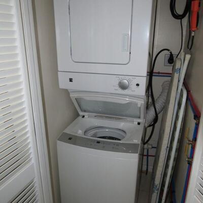 White Stackable Washer and Dryer - Item # 62