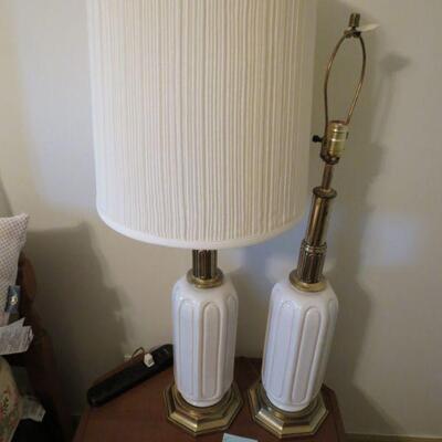 Two Vintage Lamps with one Shade 36" inches Tall - Item # 85