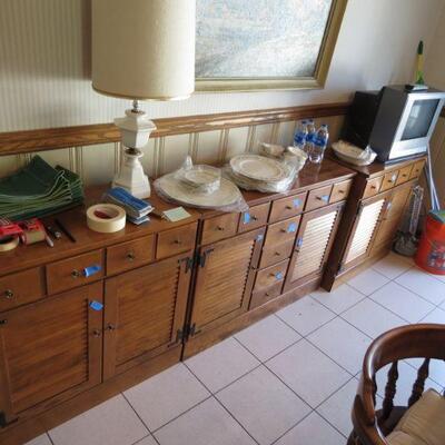 Ethan Allen Kitchen Servers Storage Buffet 35 inches length of each Piece (3 Pieces total) - Item # 151