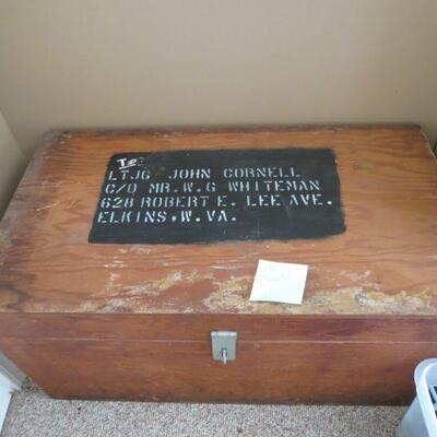 Vintage Military Armed Forced Army Trunk - Item # 170