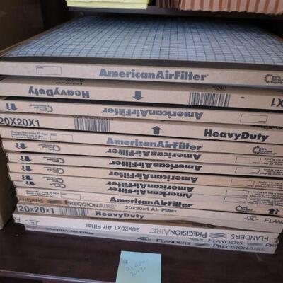 Lot of 21 Air Filters  20 x 20 x 1 - Item # 182