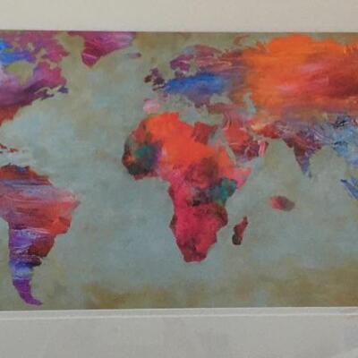 JOANNOO “World of Colors” Large Lithograph. LOT B17