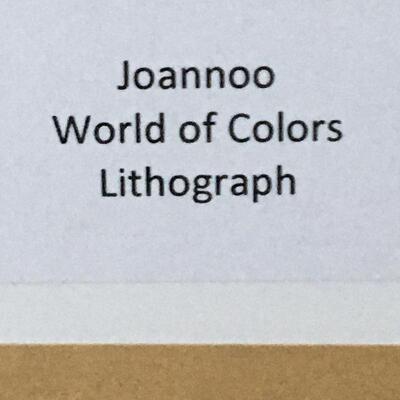 JOANNOO â€œWorld of Colorsâ€ Large Lithograph. LOT B17