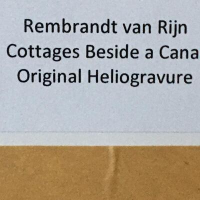 Rembrandt van Rijn Original Heliogravure 6 x 5â€. LOT B22