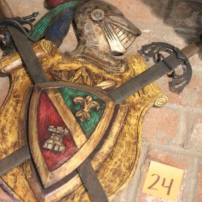 Lot 24 Coat-of-Arms/Knight Wall Art