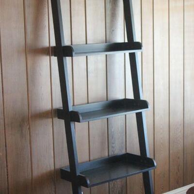 Lot 45 Black Ladder Shelf