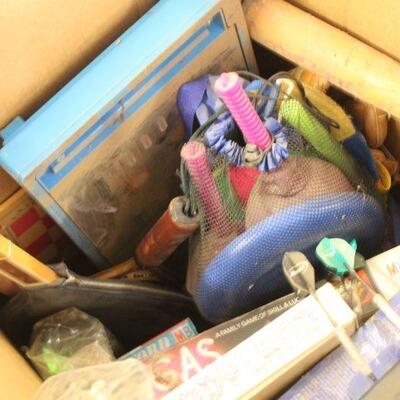 Lot 92 Box of Games and Sporting Goods