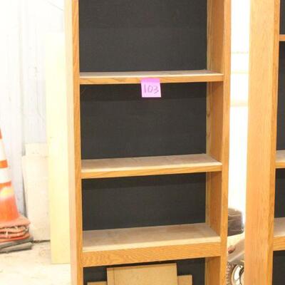 Lot 103 Wood Book Shelf #1