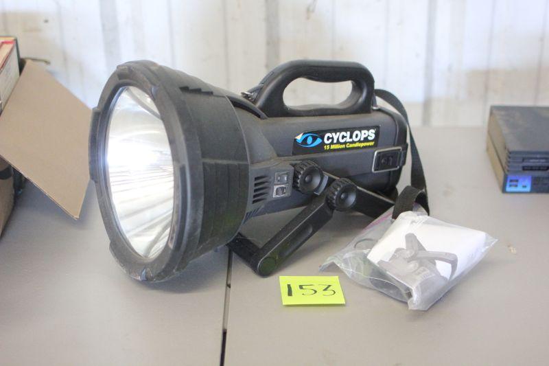 Lot 153 Cyclops 15 Mil. Candlepower Light