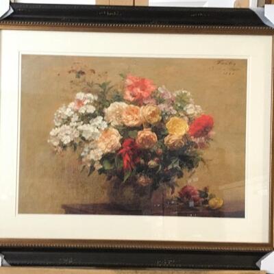 HENRI FANTIN-LATOUR â€œVase With Summer Flowersâ€ Lithograph. LOT A6