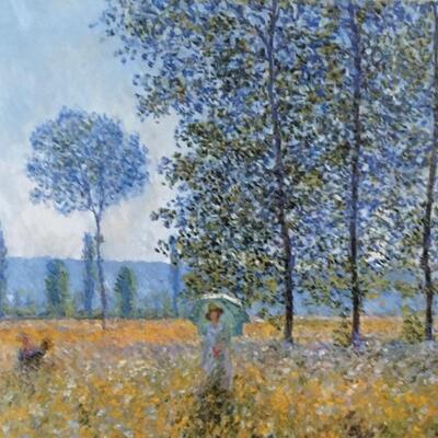 CLAUDE MONET â€œSunlight Under the Poplarsâ€ Original Lithograph. LOT A20