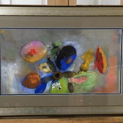 ODILON REDON Abstract Artist Original Lithograph and Frame. LOT A26
