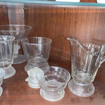 Frosted Lion Glassware EAPG Gillinder and Sons circa 1877
