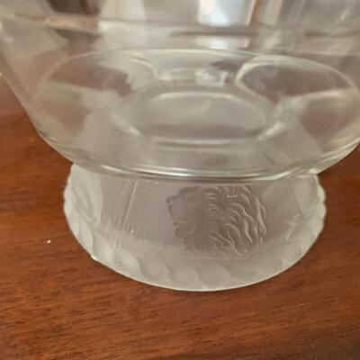 Frosted Lion Glassware EAPG Gillinder and Sons circa 1877