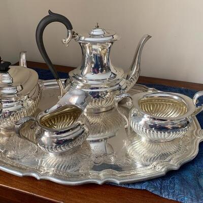 Beautiful Birks Regency Silver Plate Tea Set