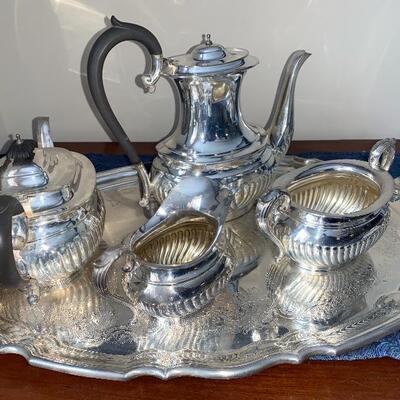 Beautiful Birks Regency Silver Plate Tea Set