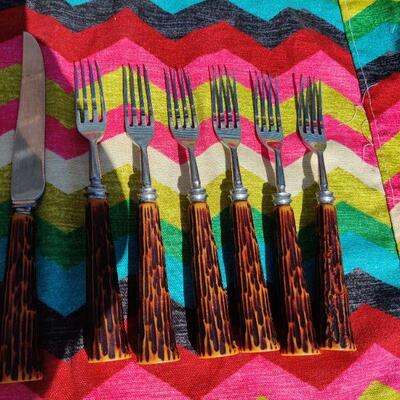 Vintage kitchen knives and forks