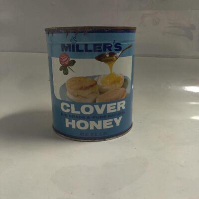 Vintage honey tin