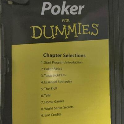 Poker for dummies dvd