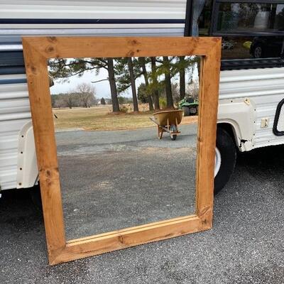 327 Wood Framed Mirror