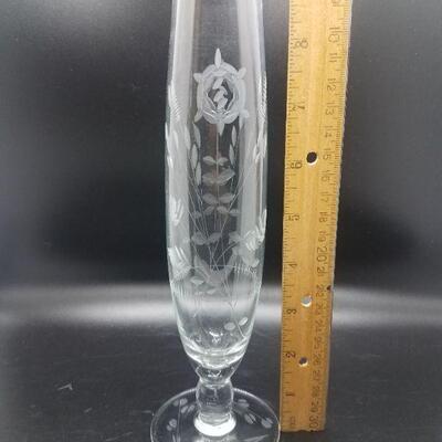 Vintage Cut Glass Vase