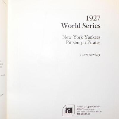 " 1926 Cardinals vs Yankees & 1927 Yankees vs Pirates World Series Programs."