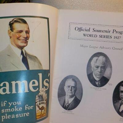 " 1926 Cardinals vs Yankees & 1927 Yankees vs Pirates World Series Programs."