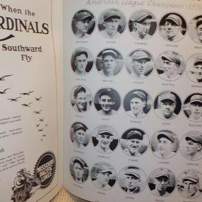 " 1926 Cardinals vs Yankees & 1927 Yankees vs Pirates World Series Programs."
