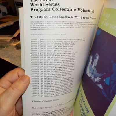 " 1926 Cardinals vs Yankees & 1927 Yankees vs Pirates World Series Programs."
