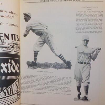 ' 1930 St. Louis vs Philadelphia & 1931 St. Louis vs Oakland A's world series programs.