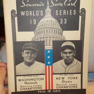 1932  Yankees vs Cubs & 1933 Washington vs Giants."