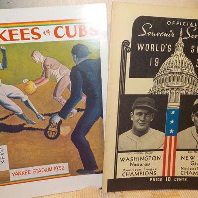 1932  Yankees vs Cubs & 1933 Washington vs Giants."