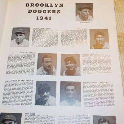 1941 and 1942 world series programs, Dodgers vs yankees and Cardinals vs Yankees.