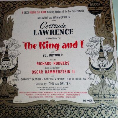 Lot 73 Five Original Musical Records Oklahoma, The King and I, South Pacific, The King & I, and My Fair Lady