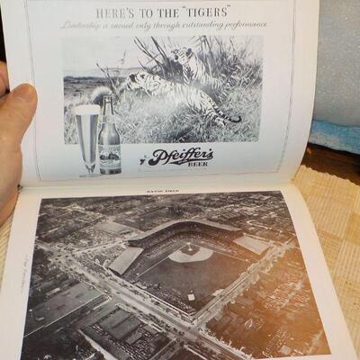 " 1943 & 1944 World Series Baseball programs/ Detriot vs Cubs and Detriot vs St. Louis.
