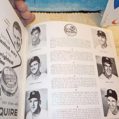" 1953 & 1954 World Series Baseball Programs/ Dodgers vs Yankees and Giants vs Indians.