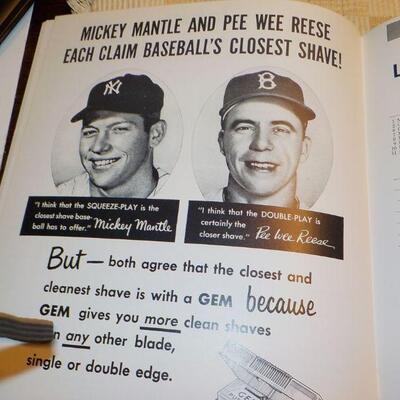 " 1953 & 1954 World Series Baseball Programs/ Dodgers vs Yankees and Giants vs Indians.