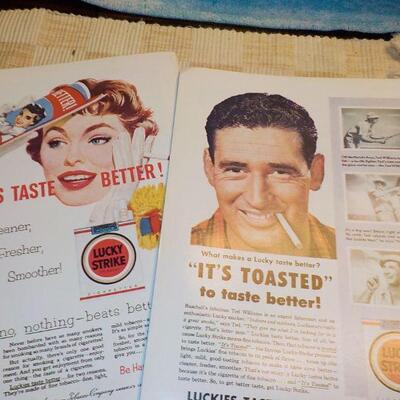 " 1953 & 1954 World Series Baseball Programs/ Dodgers vs Yankees and Giants vs Indians.