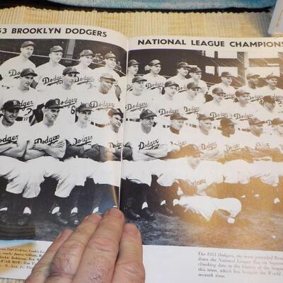 " 1953 & 1954 World Series Baseball Programs/ Dodgers vs Yankees and Giants vs Indians.