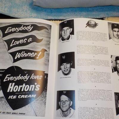 " 1953 & 1954 World Series Baseball Programs/ Dodgers vs Yankees and Giants vs Indians.