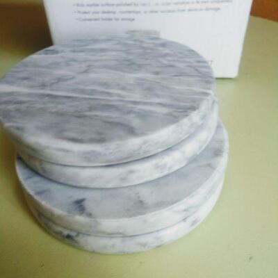 Lot 77 Marble Coasters