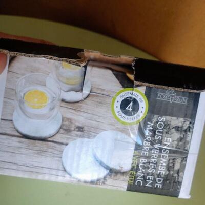 Lot 77 Marble Coasters