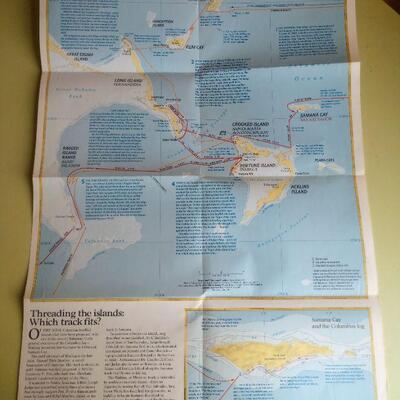 Lot 80 NatGeo Columbus Discovery Map 1986