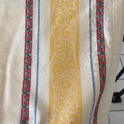 Pair of Matching Red and Yellow Table Clothes YD#022-0062