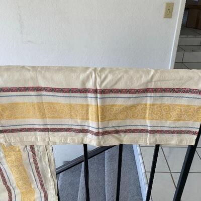 Pair of Matching Red and Yellow Table Clothes YD#022-0062