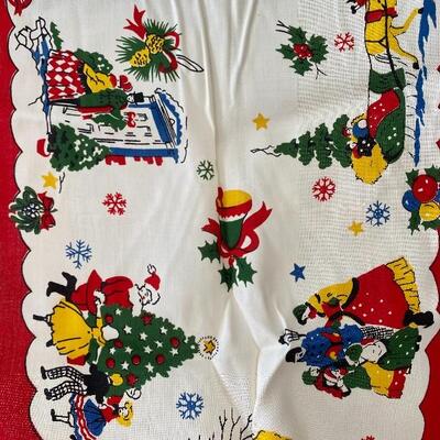 Vintage Christmas Table Runner YD#022-0067