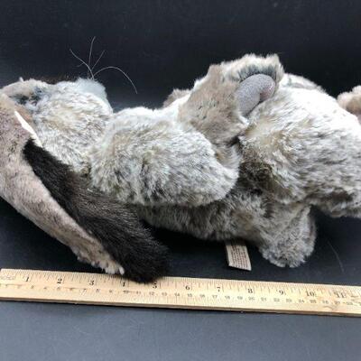 CHARLIE BEARS plush gray Bunny Rabbit named 