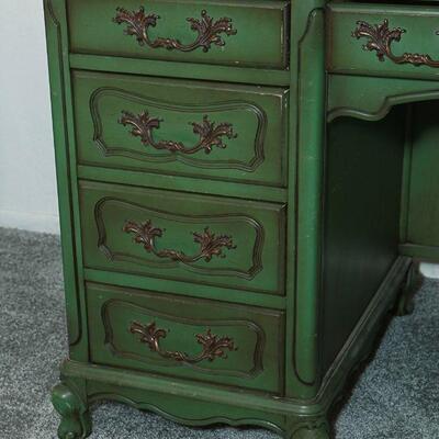 Vintage Green Writing Desk YD#022-0047