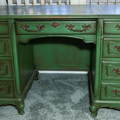 Vintage Green Writing Desk YD#022-0047