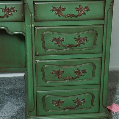 Vintage Green Writing Desk YD#022-0047